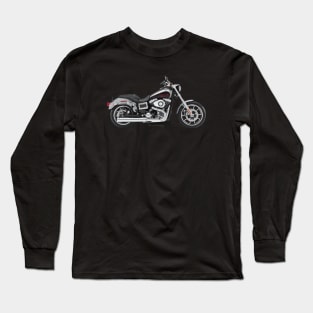 Harley-Davidson Dyna Low Rider silver, s Long Sleeve T-Shirt